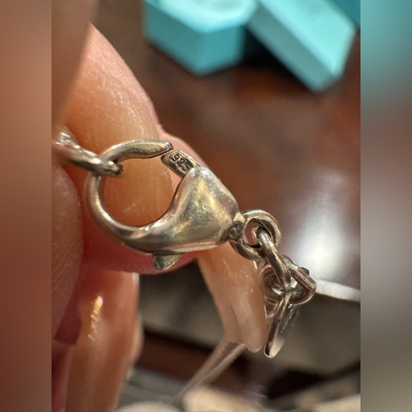 ❤️ Authentic Silver Return to Tiffany & Co. Heart Pendant Charm on 34” Chain ❤️ - Picture 7 of 10